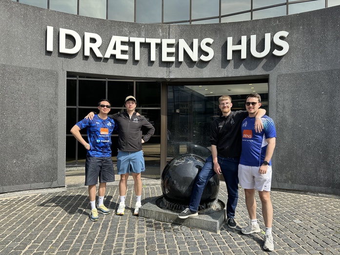 Fra venstre: Philip Tu Duong, Jonas Bangsgaard, Nikolai Kronborg Andersson og Jakob Kronborg Olsen Fra venstre: Philip Tu Duong, Jonas Bangsgaard, Nikolai Kronborg Andersson og Jakob Kronborg Olsen